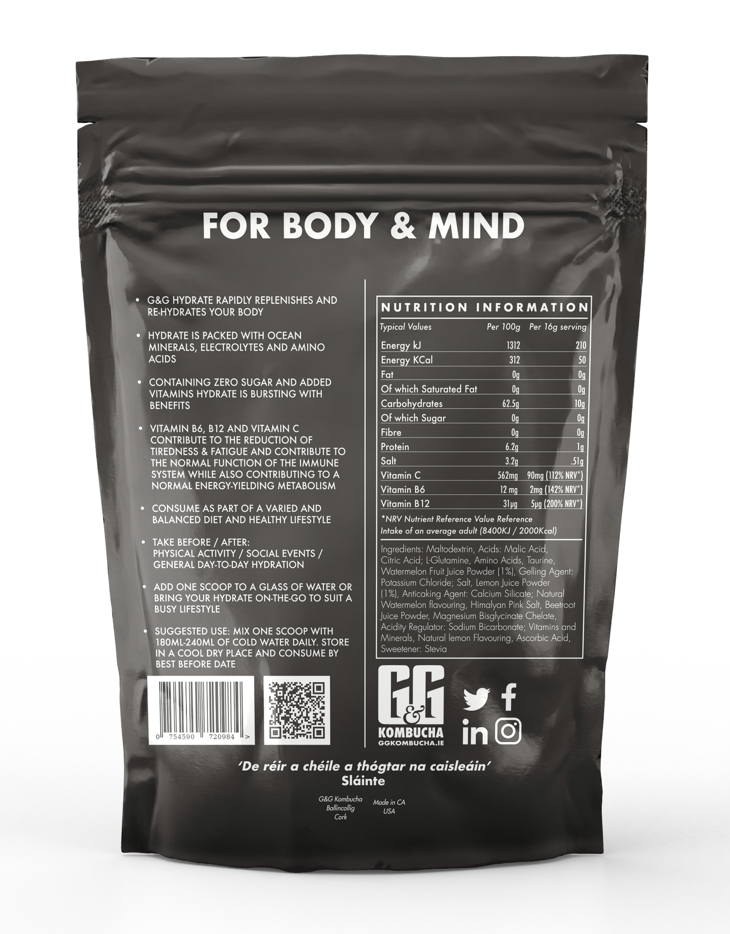 Hydrate Powder - Watermelon & Lemon